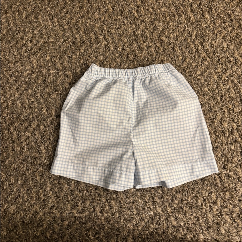 Eliza James Kids 4T Light Blue Checkered Shorts